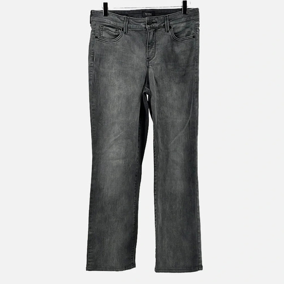NYDJ Marilyn Straight Jean in Washed Gray - Size 10 - Picture 1 of 8